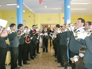 La banda de cornetas y tambores del Cabildo, participa en la ofrenda a Santa Eulalia